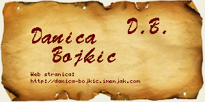 Danica Bojkić vizit kartica